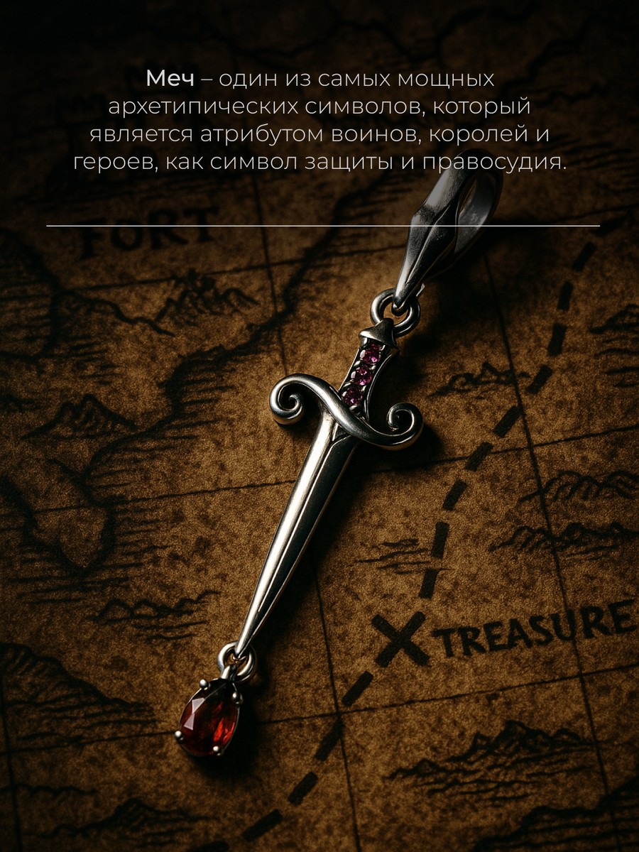 Серебряная подвеска АРТ. 2025