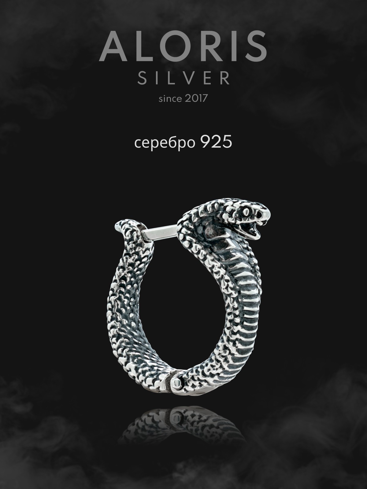 Серебряная серьга АРТ. 2524